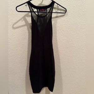 Motel Rocks mini black dress.